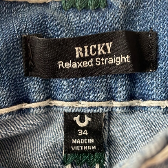 NWT True Religion Ricky Relaxed Straight - Picture 4 of 12